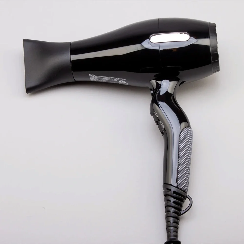 Black Hair Dryer‎ with Concentrator Nozzle Attachment #MC5